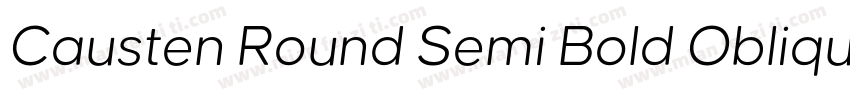 Causten Round Semi Bold Oblique字体转换